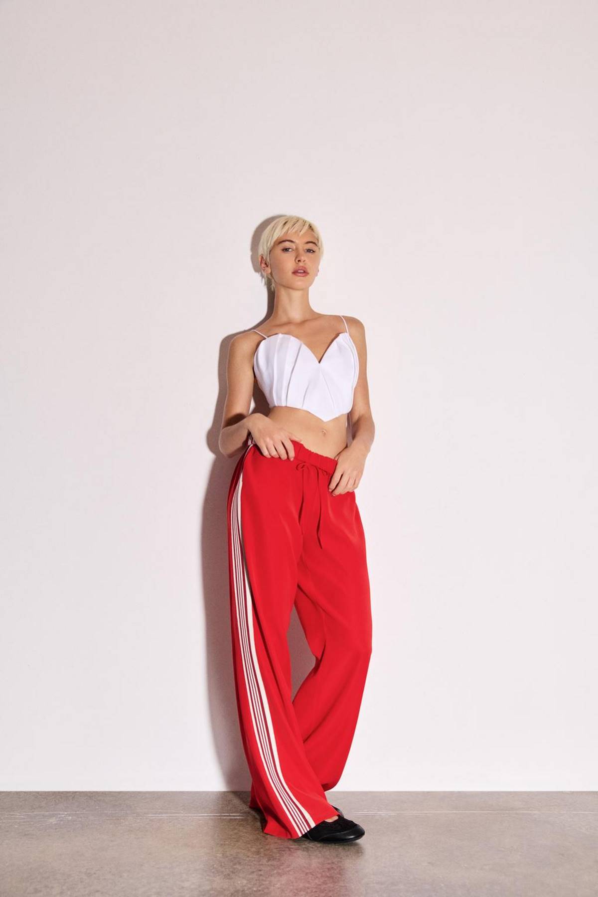 παντελόνι με ρίγες zara