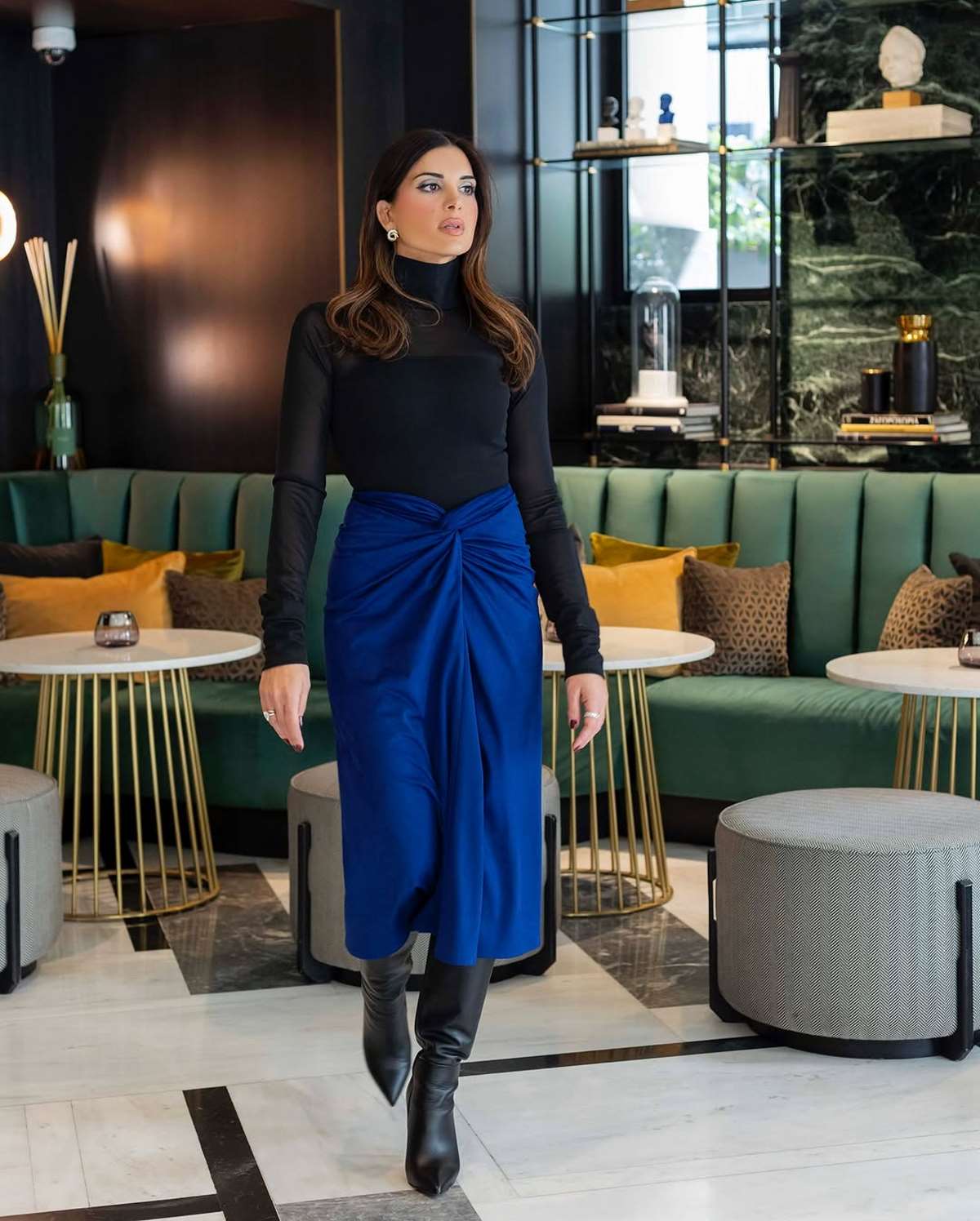 Τη φούστα που αδυνατίζει επέλεξε η Σταματίνα Τσιμτσιλή