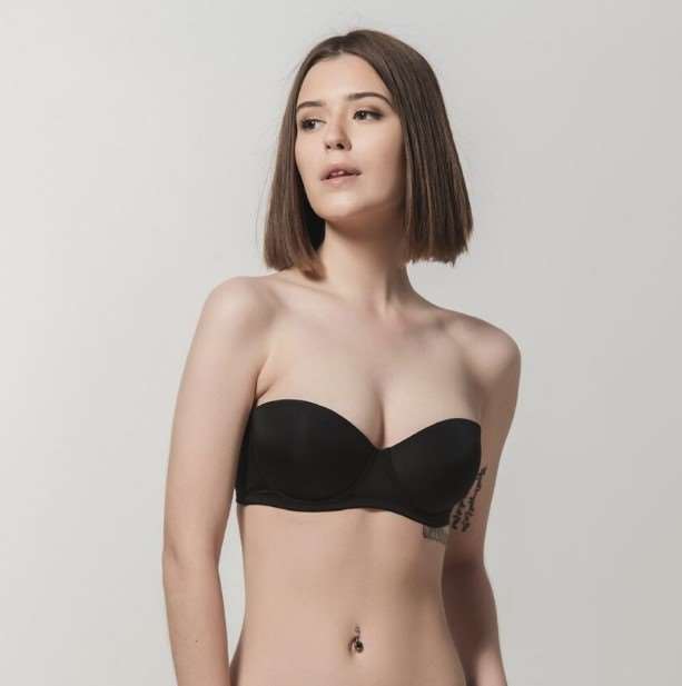 σουτιέν στράπλες μαύρο LUNA