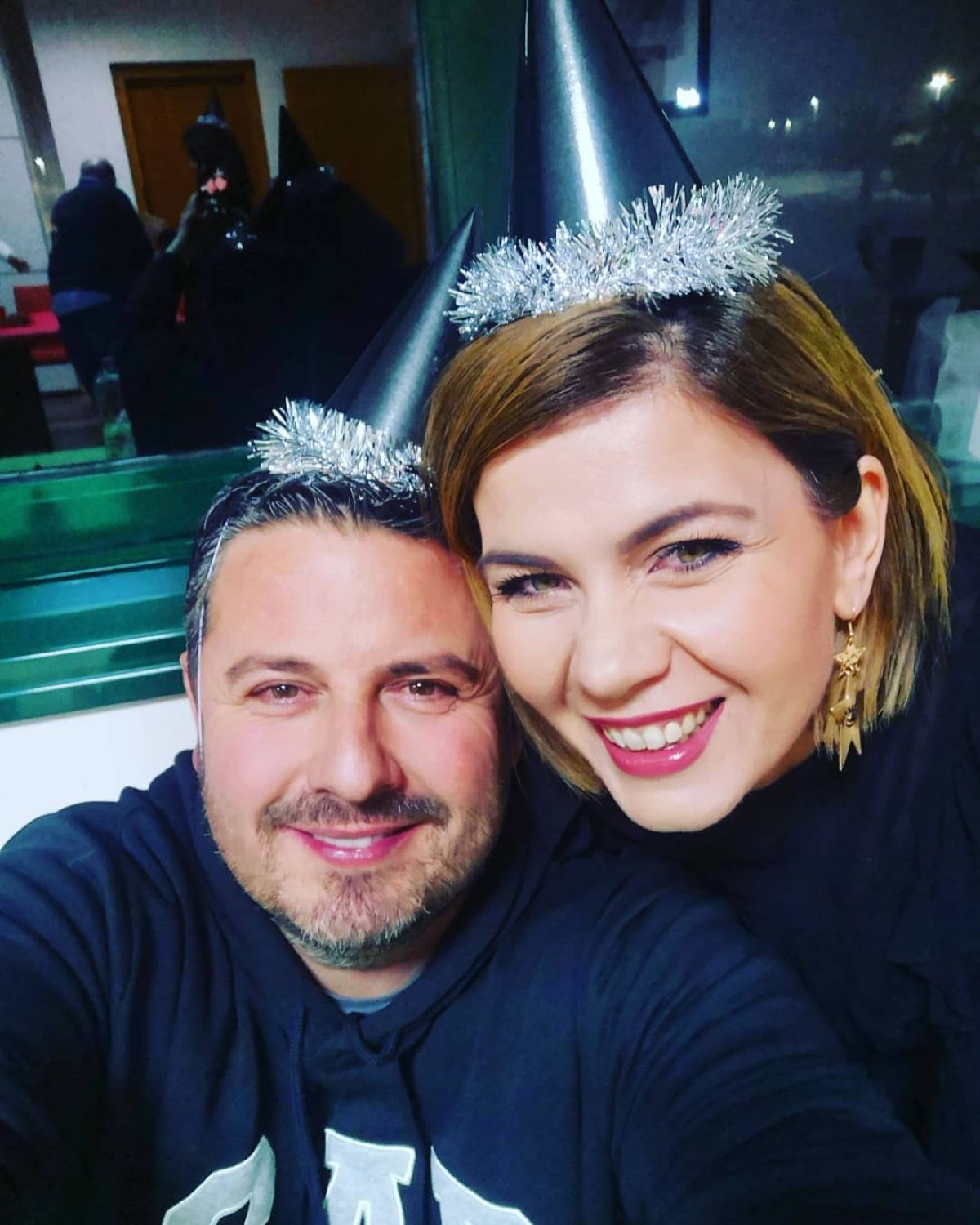 Η Ταμπακάκη με τον άντρα της 