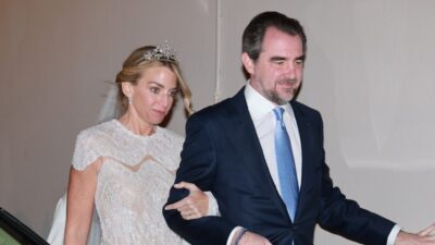 η τιάρα της Χρυσής Βαρδινογιάννη στον γάμο της με τον Ντε γκρες