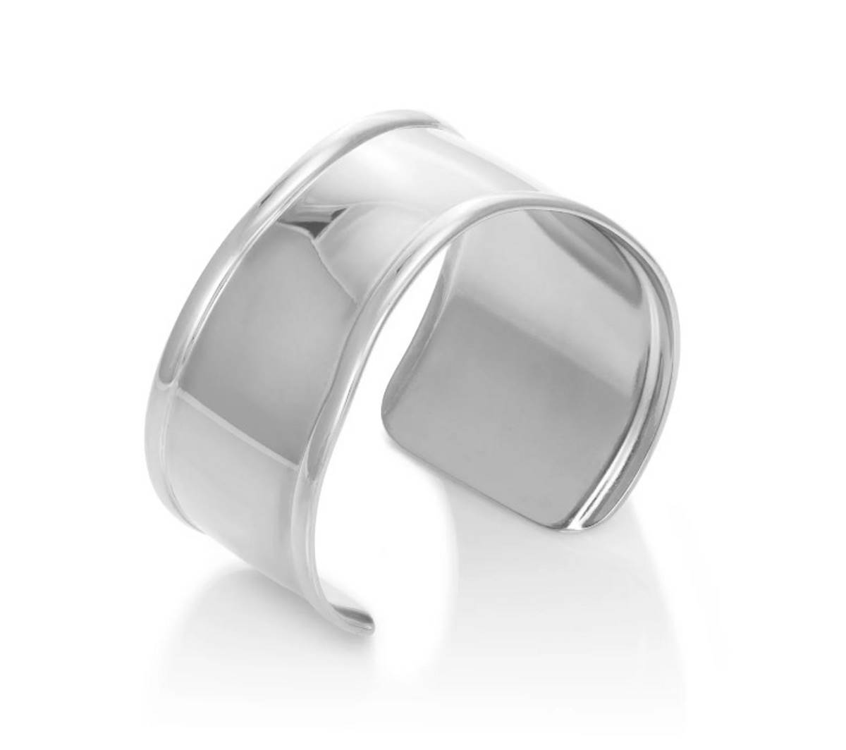 φαρδύ ασημένι βραχιόλι