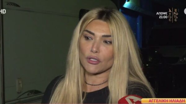 Η Αγγελική Ηλιάδη μπροστά στη κάμερα