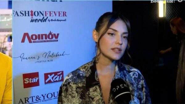 Η Βρισηίδα Ανδριώτου στην κάμερα του Open