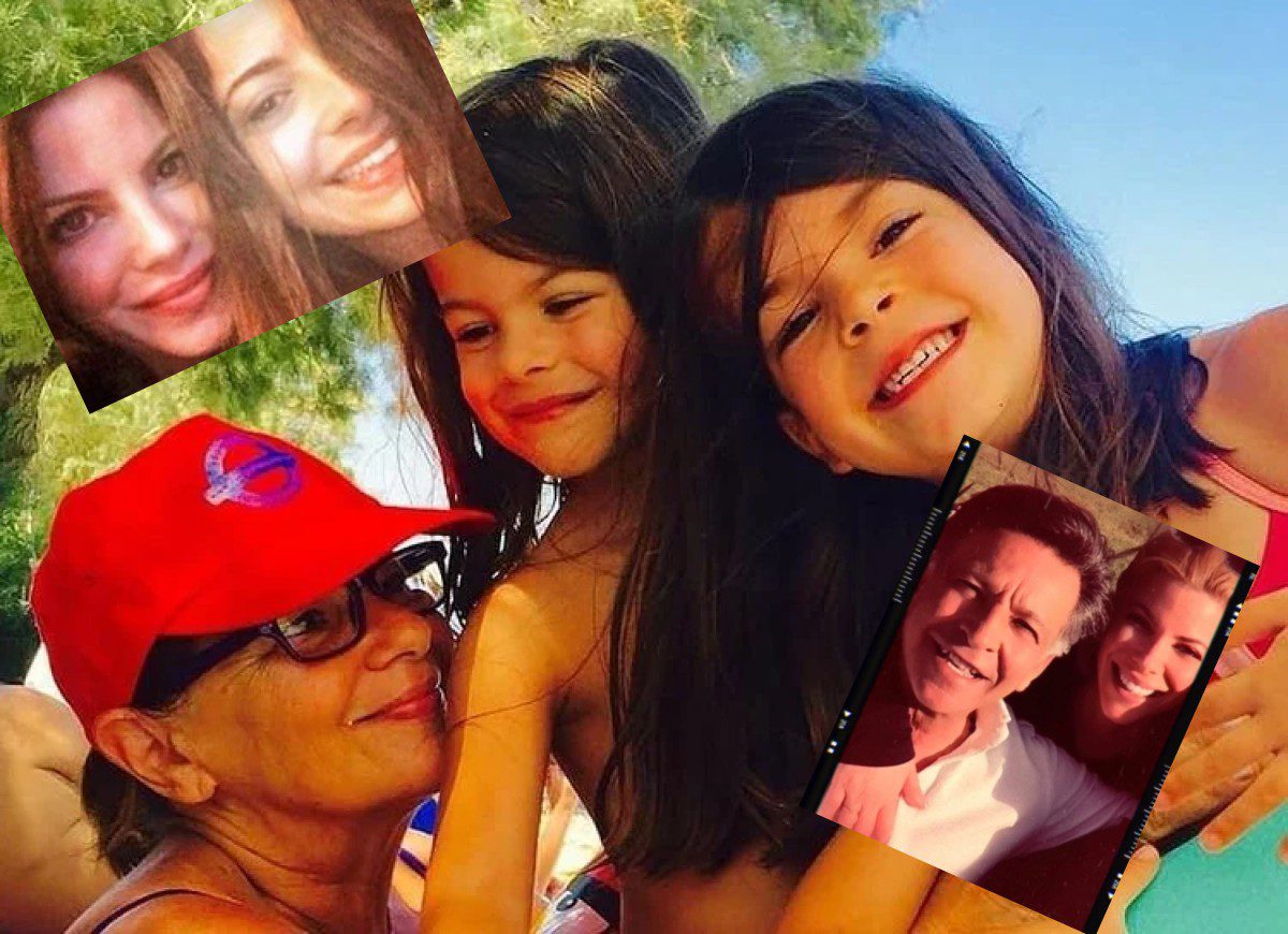 Η Αντελίνα Βαρθακούρη με τον μπαμπά την μαμά και την αδερφή της