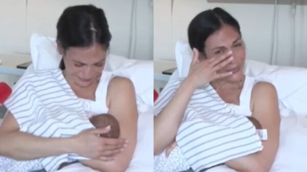 Η Ανθή Βούλγαρη στο μαιευτήριο