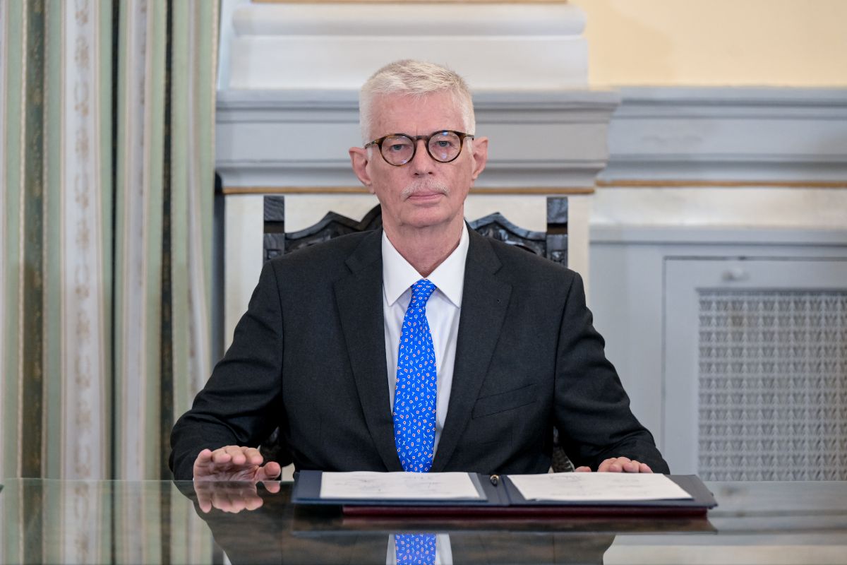 Ο Αρίστος Δοξιάδης στην ορκωμοσία της νέας κυβέρνησης