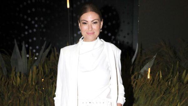 Η Δέσποινα Καμπούρη σε βραδινή της έξοδο.