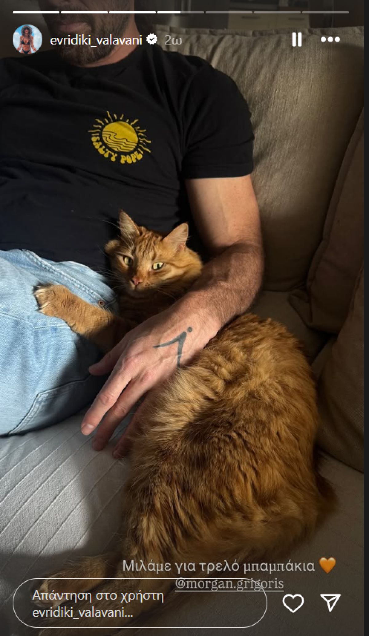 Η ανάρτηση της Ευρυδίκης Βαλαβάνη στο Instagram