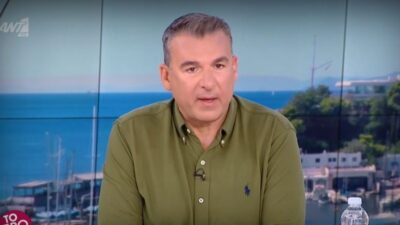 Ο Γιώργος Λιάγκας στο πλατό του Πρωινού