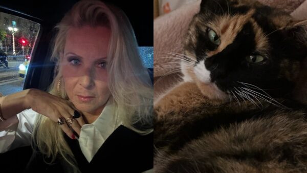 Η Κατερίνα Γκαγκάκη και το γατάκι της