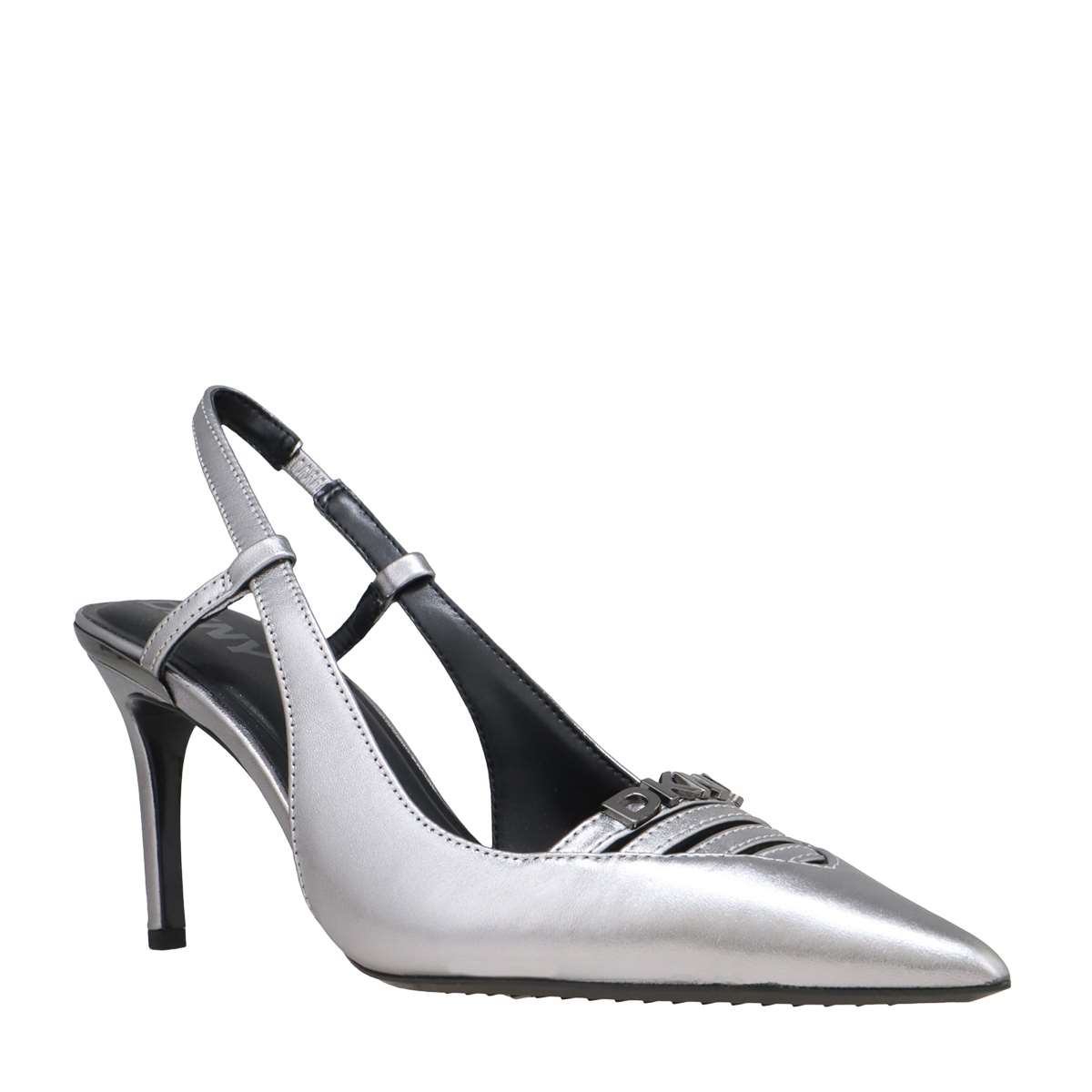 ασημί γόβες DKNY