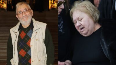 Ο Ιάσονας Τριανταφυλλίδης και η μητέρα του στην κηδεία του