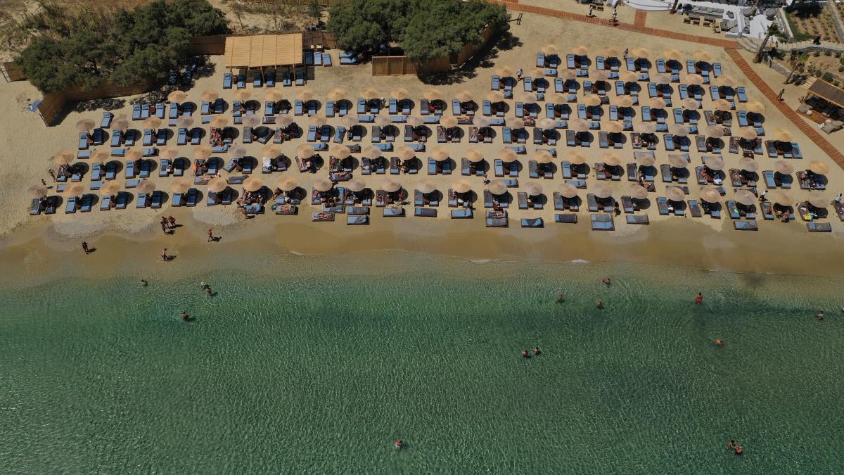 Παραλία καλό λιβάδι στη μύκονο