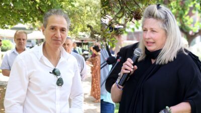 Ο Δημήτρης Κόκοτας και η Σάντρα Βουτσά