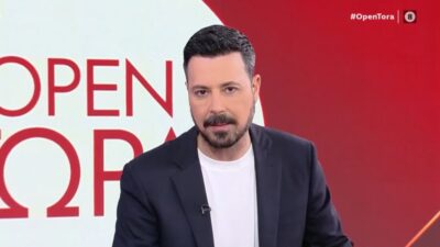 Ο Πέτρος Κουσουλός στο πλατό του Open