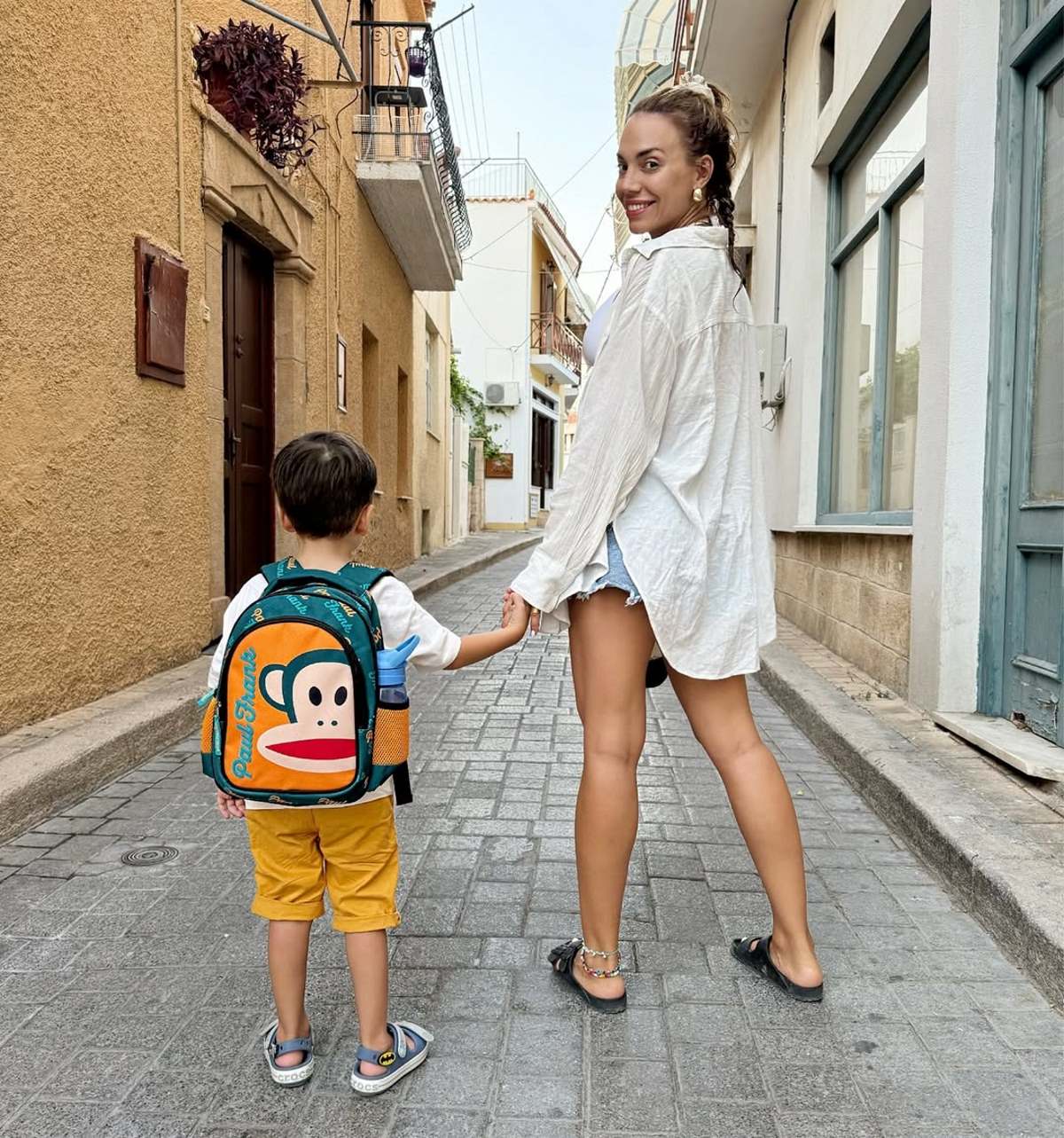 Η Κρυσταλλία με τον γιο της