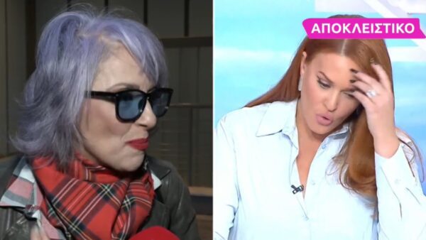 Η Ματθίλδη Μαγγίρα μιλά στην κάμερα της εκπομπής Super Κατερίνα