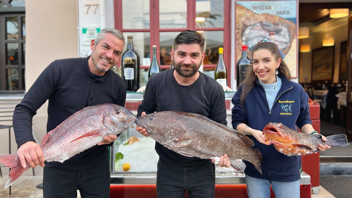 Ολόφρεσκα ψάρια στο Μπούνο-Ψαροσαβούρα στο Ναύπλιο