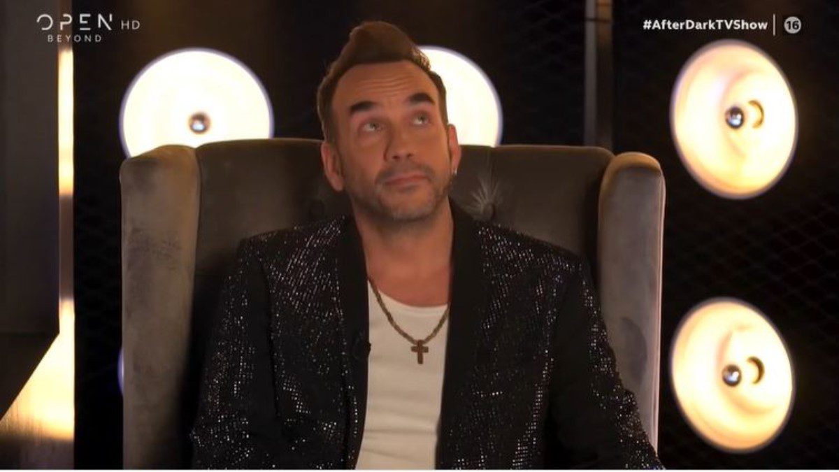 Ο Πάνος Μουζουράκης στο πλατό του After Dark