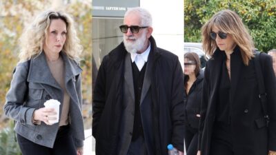 Ο Πέτρος Φιλιππίδης, η Άννα Μαρία Παπαχαραλάμπους και η Εβελίνα Παπούλια