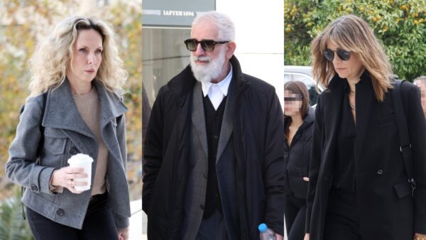 Ο Πέτρος Φιλιππίδης, η Άννα Μαρία Παπαχαραλάμπους και η Εβελίνα Παπούλια