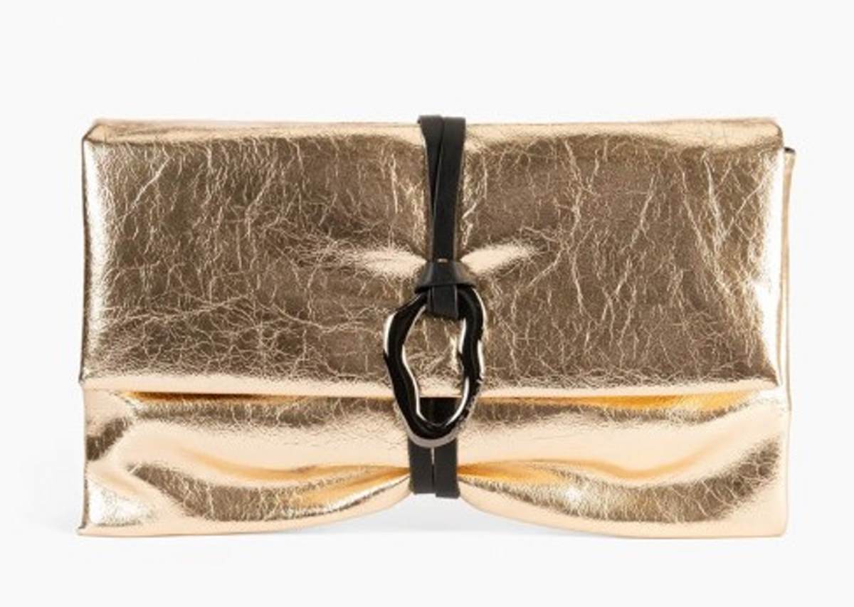 clutch χρυσαφί Pepe Mall