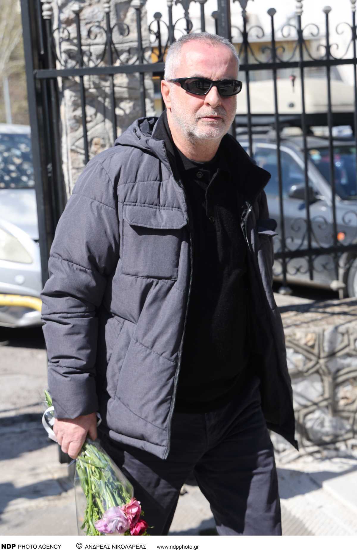 Ο Περικλής Λιανός στην κηδεία της Ράνιας Ιωαννίδου