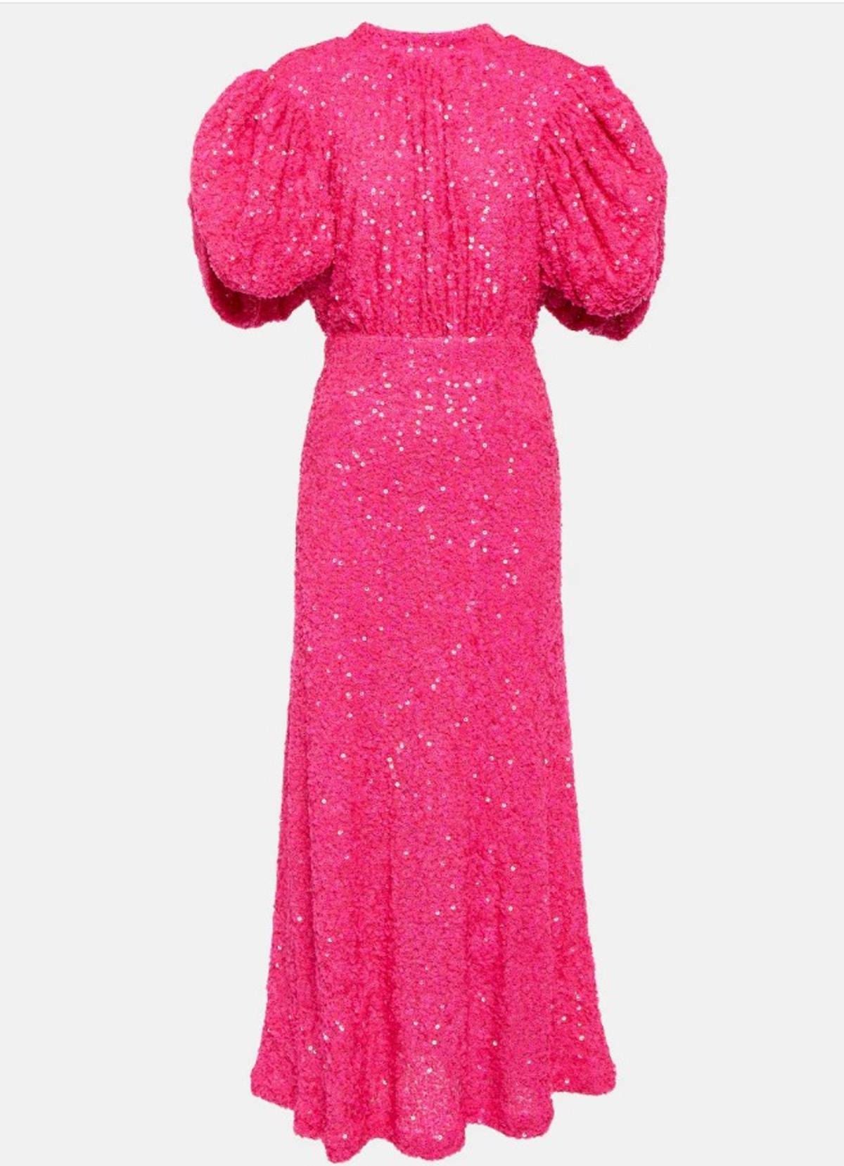 φόρεμα μάξι φούξια