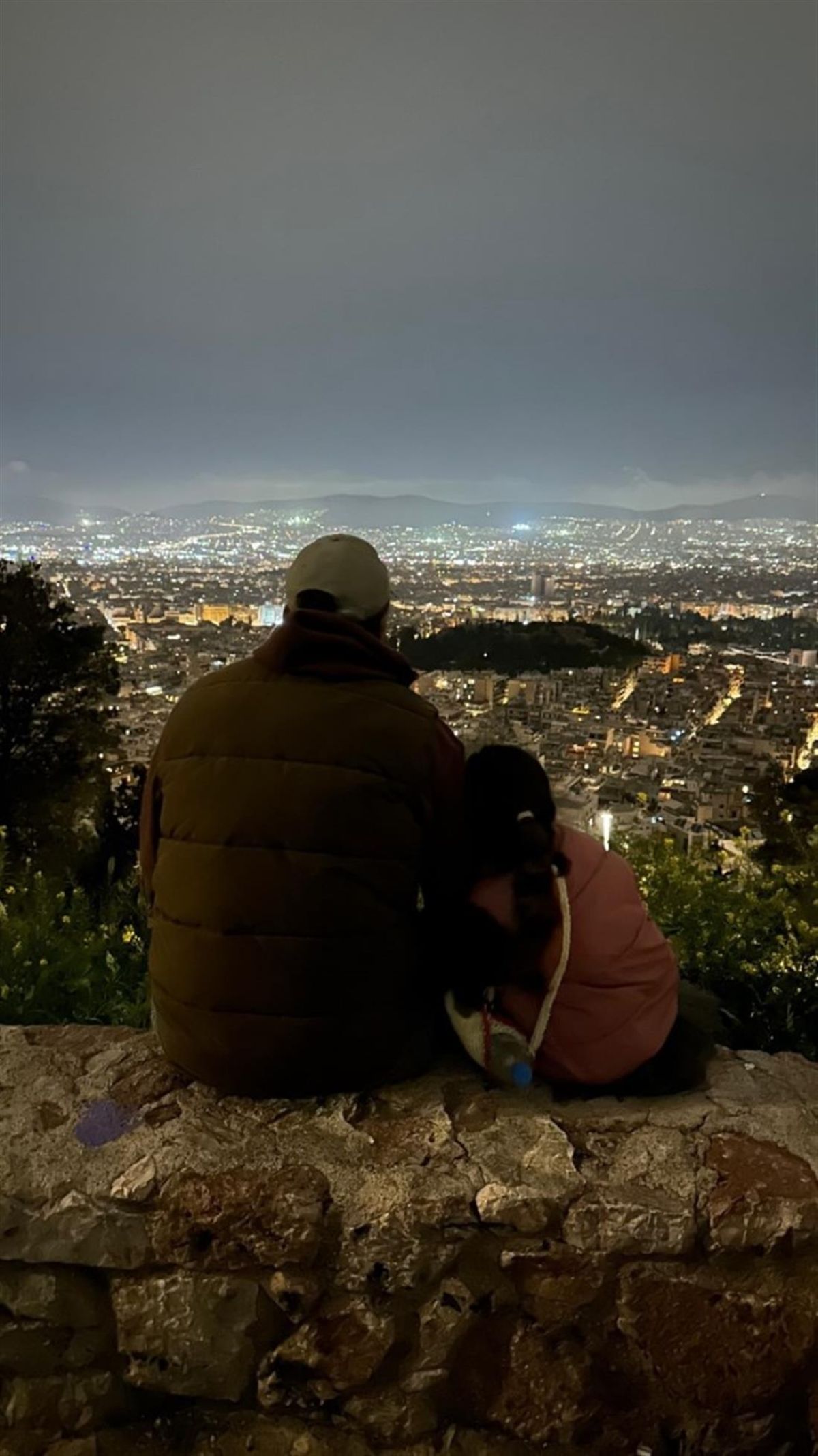 Ο σύζυγος της Ράλλη με την κόρη τους