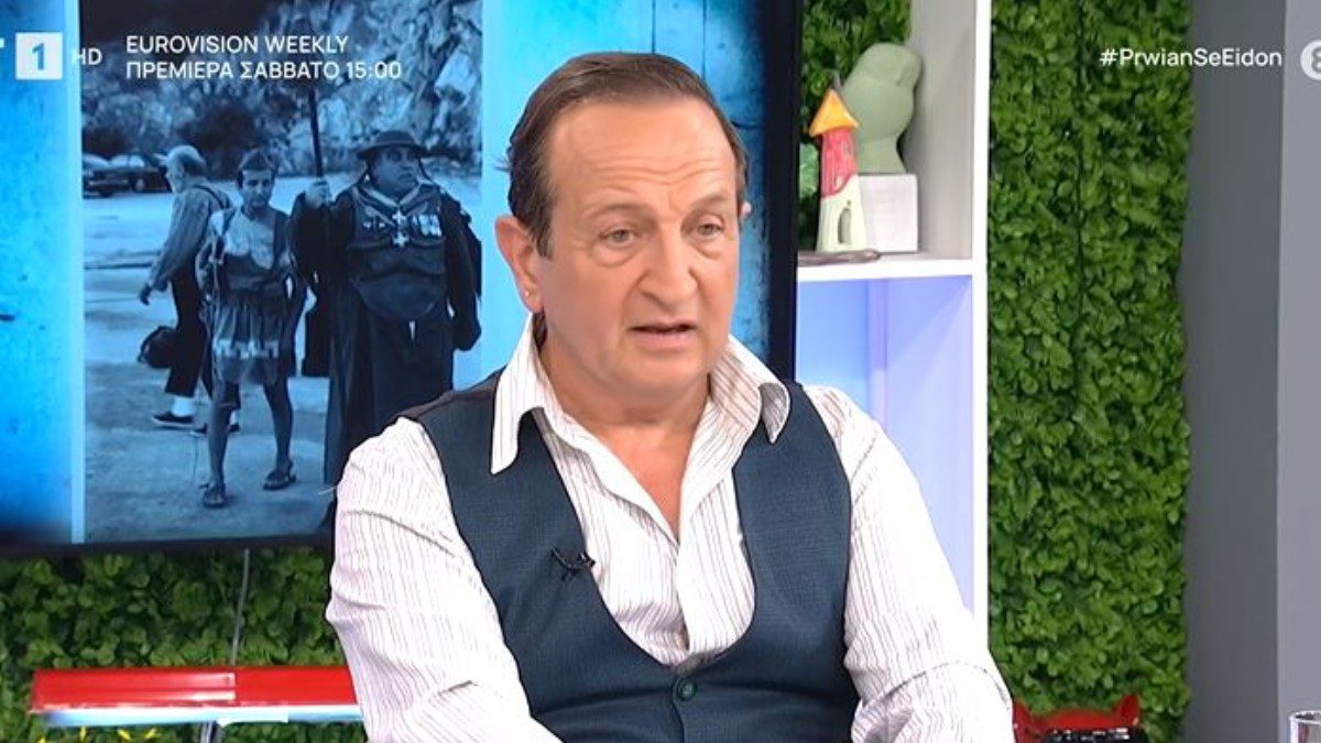 Ο Σπύρος Μπιμπίλας στο πλατό της εκπομπής Πρωίαν σε είδον