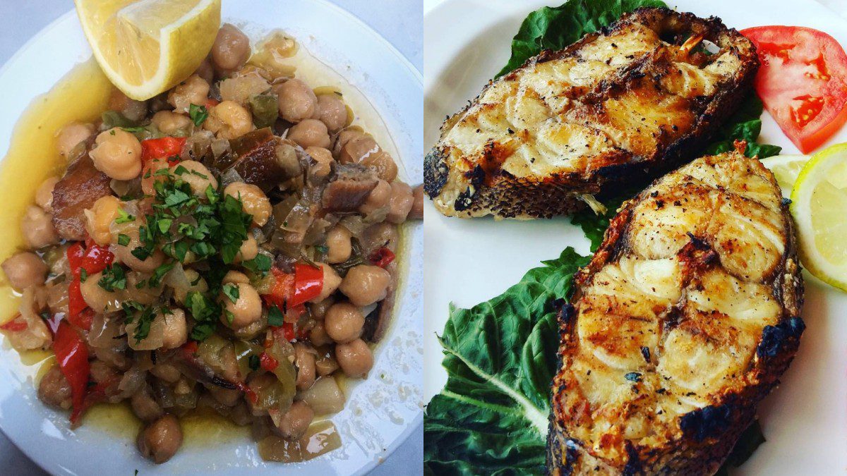 ρεβύθια και ψάρι