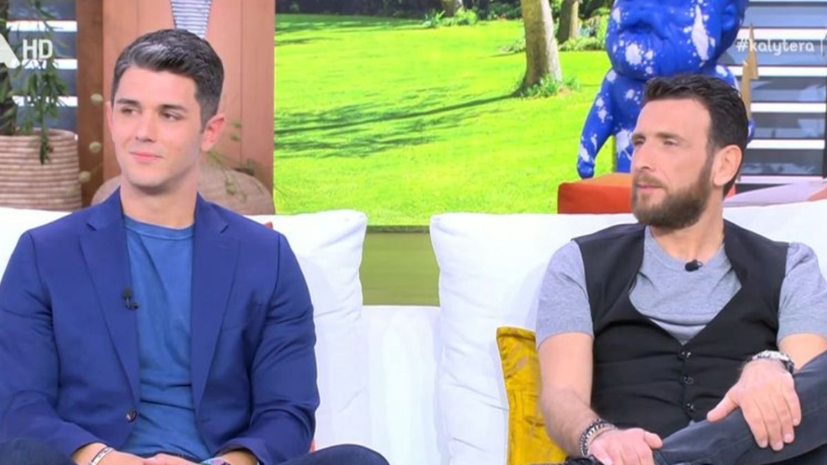 Ο Θανάσης Πάτρας και ο Δημήτρης Πανόπουλος στο Καλύτερα δεν γίνεται