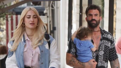 Τούνη και Αλεξάνδρου σε βόλτα τους με το μωρό