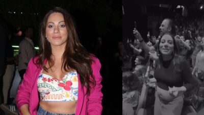 Η Ευρυδίκη Βαλαβάνη σε βραδινή έξοδο πριν και μετά την εγκυμοσύνη της