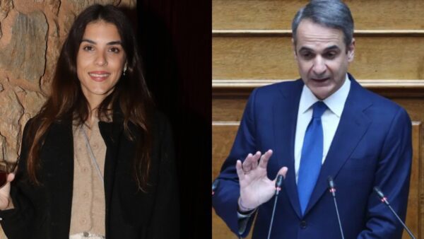 Η Άννα Μαρία Βέλλη και ο Κυριάκος Μητσοτάκης σε κολάζ