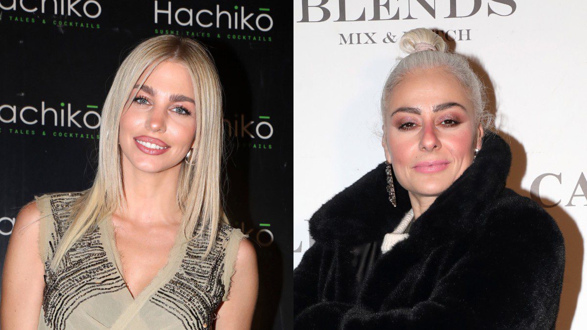 Η Βάλια Χατζηθεοδώρου και η Άρια Καλύβα σε κολάζ