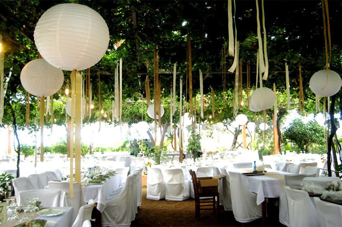 Η διακόσμηση στο κτήμα Παράδεισος