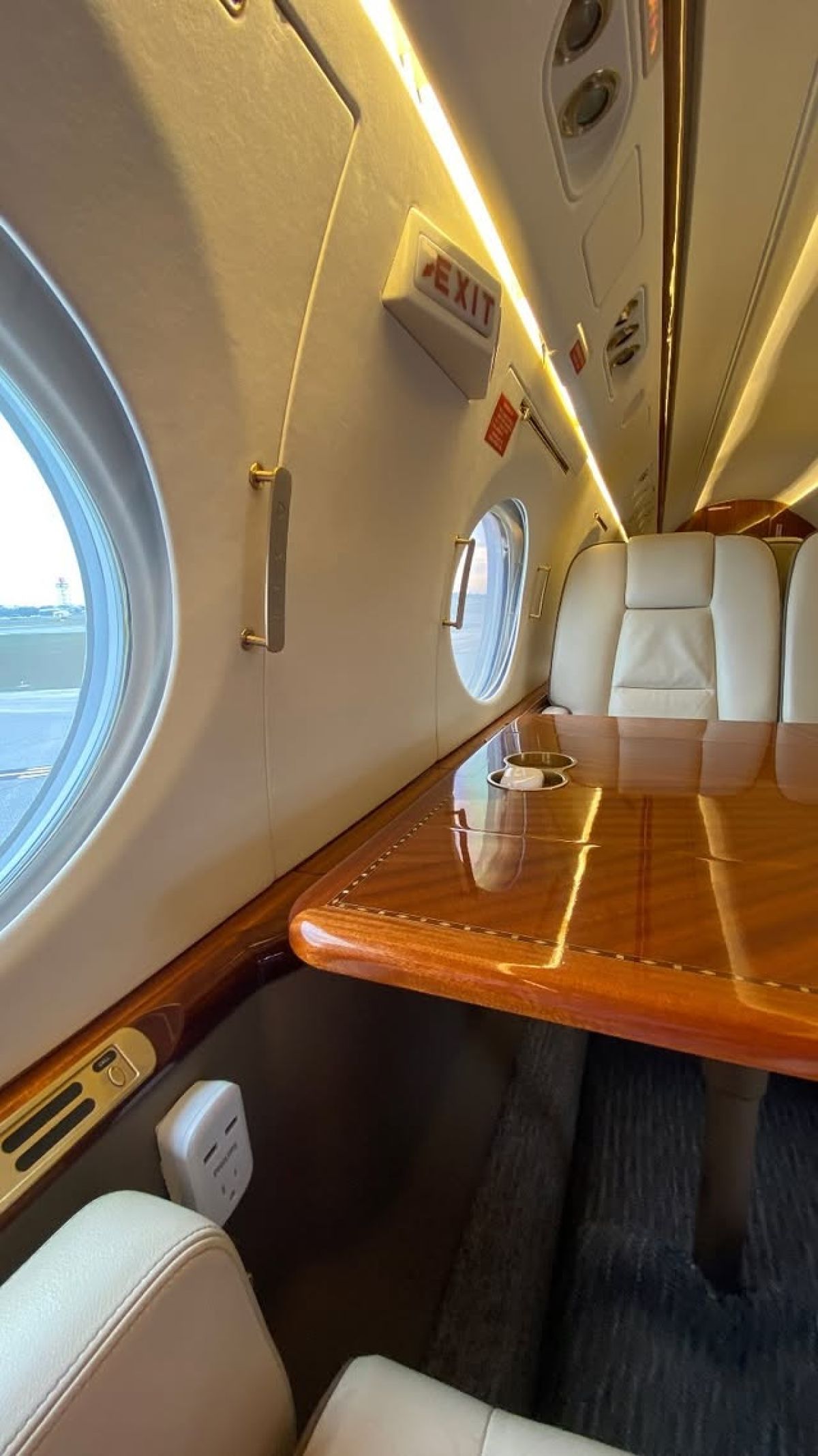 Η Αρυάνα στο αεροπλάνο