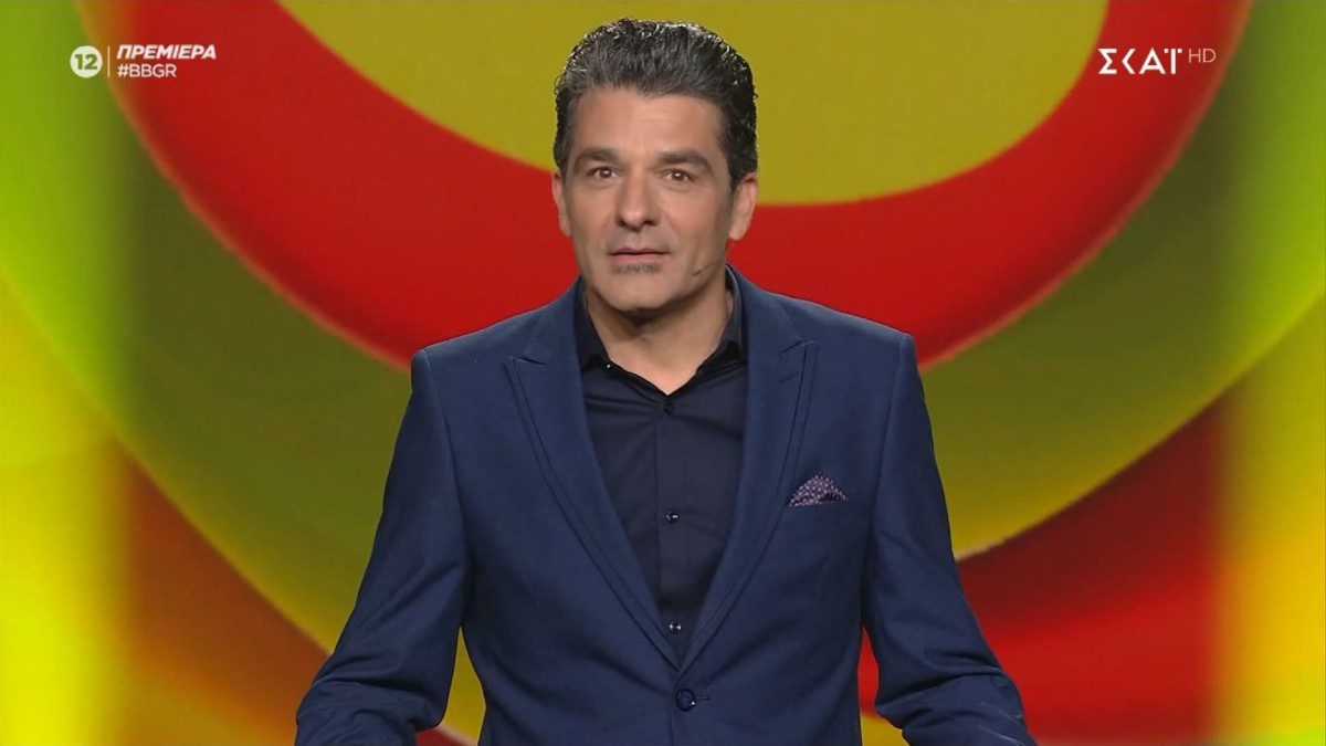 Ο Πέτρος Λαγούτης στο πλατό του big brother