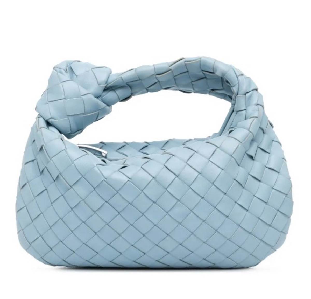 γαλάζια τσάντα bottega veneta