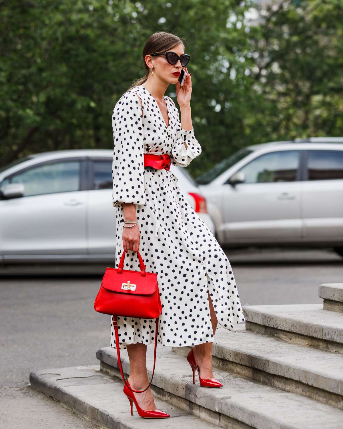 Πουά φόρεμα