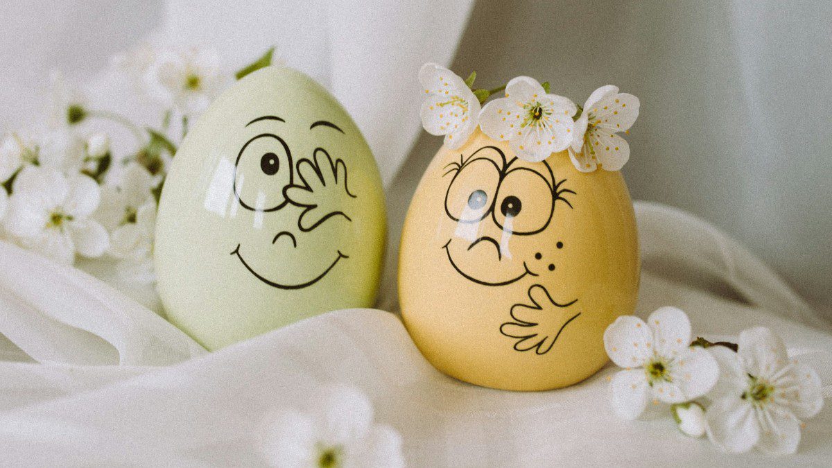 Σετ αυγών με λουλούδια