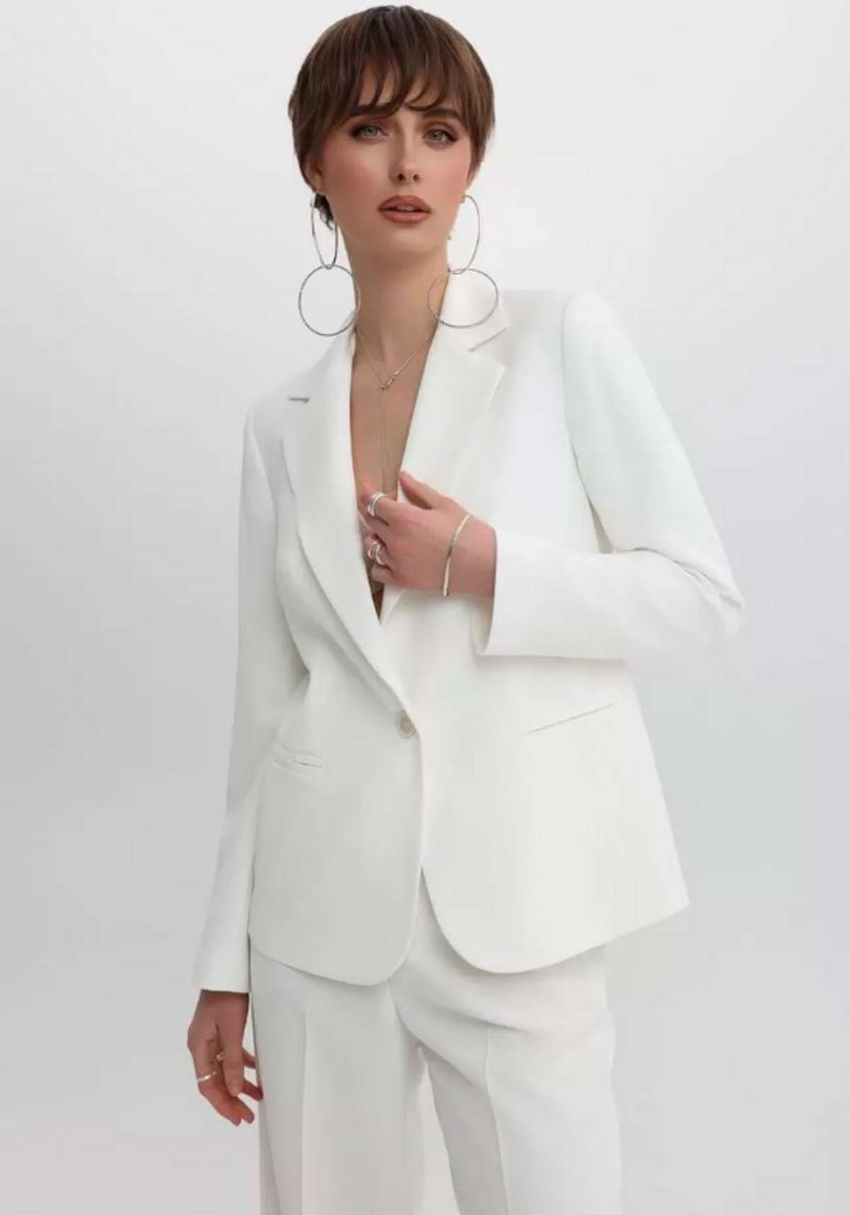 λευκό σακάκι ezzea
