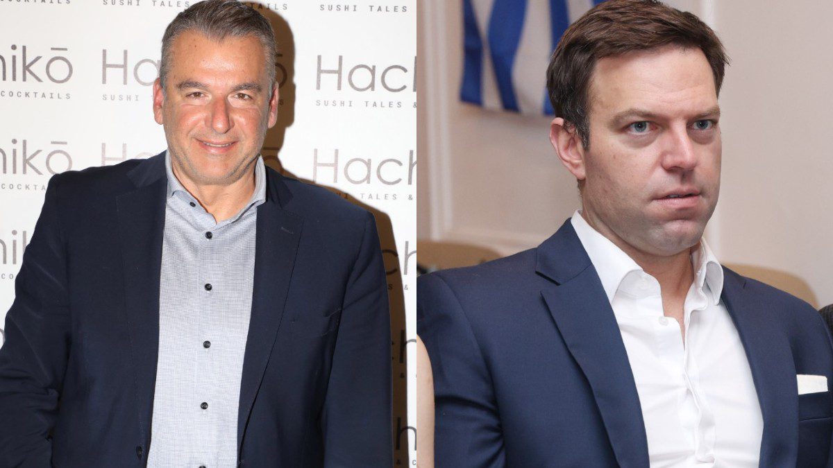 Ο Γιώργος Λιάγκας και ο Στέφανος Κασσελάκης