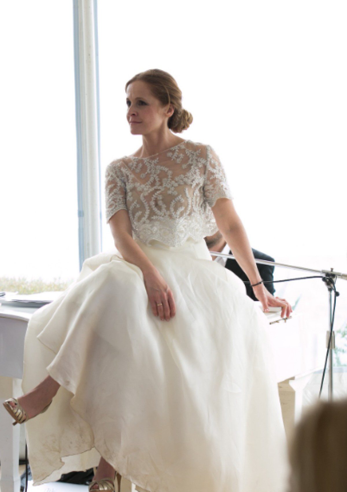 Η Ηρώ Σαΐα με το νυφικό της