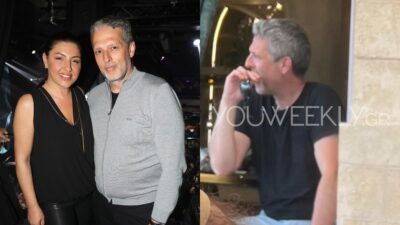 Ανδρέας Καψάλης με την Έλενα Παπαρίζου και μόνος του