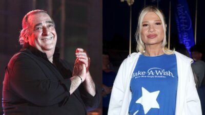 Ο Βασίλης Καρράς και η Φαίη Σκορδά