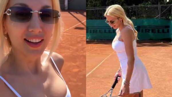 Η Κωνσταντίνα Σπυροπούλου παίζει τένις