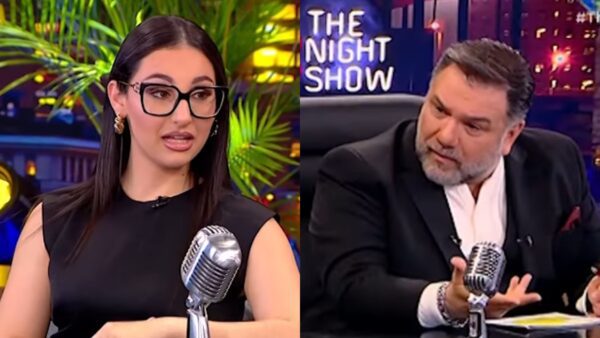 O Αρναούτογλου και η Klavdia στο the 2night show